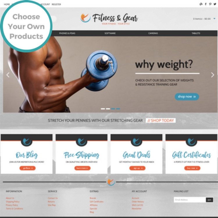 Fitness Internet Dropship Business For Sale